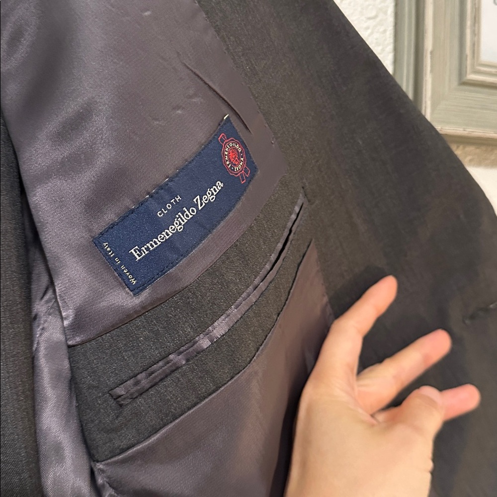 Ermenegildo Zegna Saks Fifth Avenue Charcoal Men's Suit 42R - Picture 7 of 16